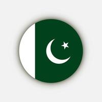 país pakistán. bandera de pakistán ilustración vectorial vector