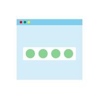 Secure website Icon. Vector flat design icon