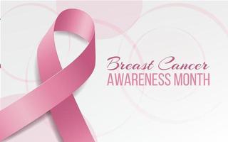 Breast Cancer awareness month poster. Vector illustration.