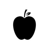 apple fruit icon vector. simple flat shape vector