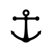 anchor icon vector. simple flat shape isolated vector