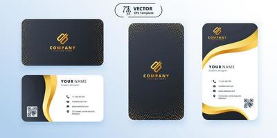 New VIP Double-sided Modern Business Card Vector Template Design, vertical and horizontal layout