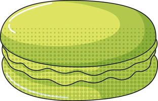 un macarrón sobre fondo blanco vector