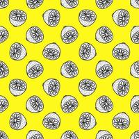 lemons seamless pattern. Background with lemons. Vector illustration