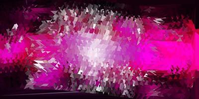 Dark pink vector abstract triangle background.