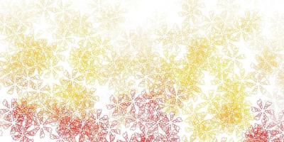Light orange vector abstract artwork with leaves.
