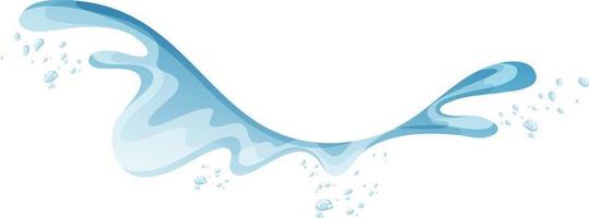 A water splash on white background vector