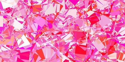 Light Pink vector pattern with polygonal shapes.