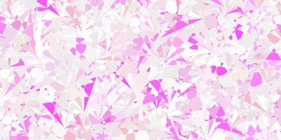 Light Pink vector texture with random triangles.