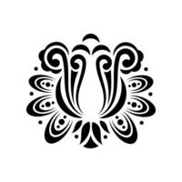 Vintage pattern in retro style. Isolated. Vector