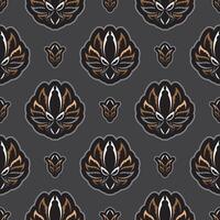 Seamless pattern with lotuses. Expensive and luxurious style. Good for menus, postcards, books, wallpaper and fabric. Vector