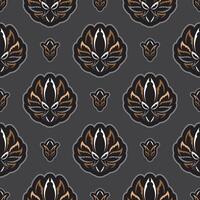 Seamless pattern with lotuses. Expensive and luxurious style. Good for menus, postcards, books, wallpaper and fabric. Vector