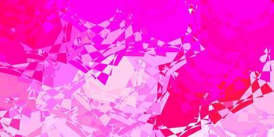 Light Pink vector pattern with polygonal shapes.