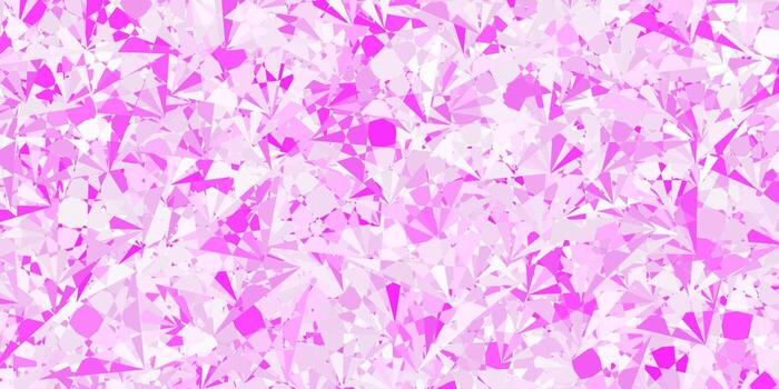 Light Pink vector layout with triangle forms.