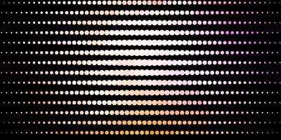 Dark Pink, Yellow vector backdrop with dots.