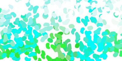 Light green vector backdrop with chaotic shapes.