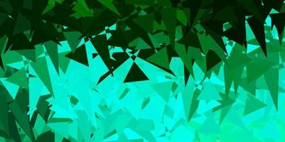 Light Green vector texture with memphis shapes.