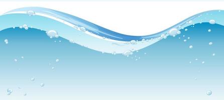 A water splash on white background vector