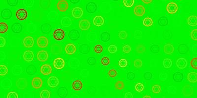 Light Green vector pattern with magic elements.