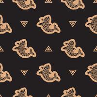 Seamless luxury dark pattern with sharks. Good for backgrounds, prints, apparel and textiles. Vector