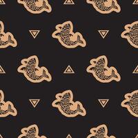 Seamless luxury dark pattern with sharks. Good for backgrounds, prints, apparel and textiles. Vector