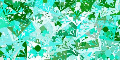 Light Green vector background with triangles.