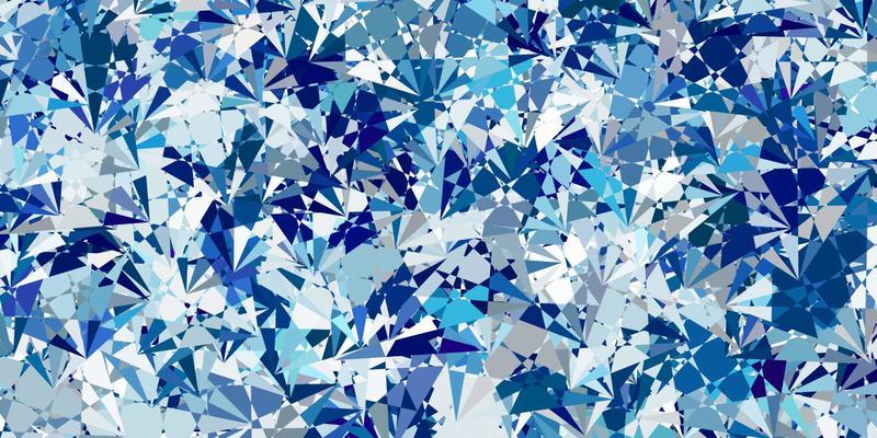 Light BLUE vector background with polygonal forms.