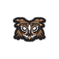 Boho owl face print. Good for clothing and textiles. Vector illustration.