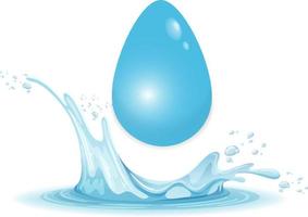 A water splash on white background vector