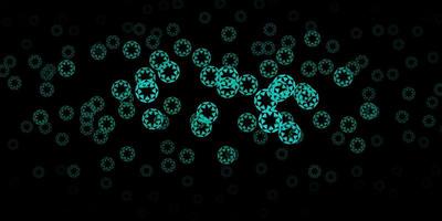 Dark green vector layout with circle shapes.