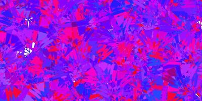 Light Blue, Red vector pattern with polygonal shapes.