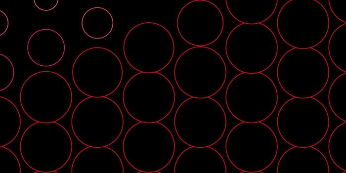 Dark Red vector texture with disks.