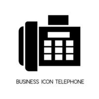 teléfono de fax de oficina de icono de negocio. signo simple de diseño vectorial para sitio web y aplicación móvil vector