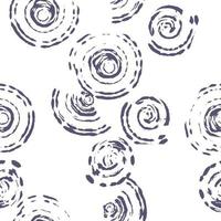 Seamless pattern of abstract graphic elements of circles, stripes, spots and lines vector