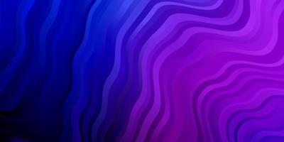 Dark Pink, Blue vector backdrop with bent lines.