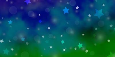 Light Multicolor vector texture with circles, stars.