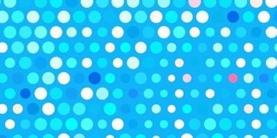 Light blue, red vector pattern with spheres.