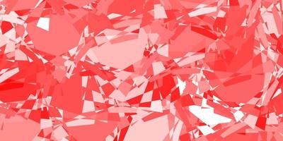 Light Red vector backdrop with triangles, lines.