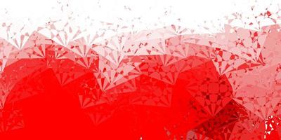 Light Red vector backdrop with triangles, lines.