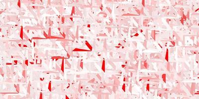 Light red vector template with triangle shapes.