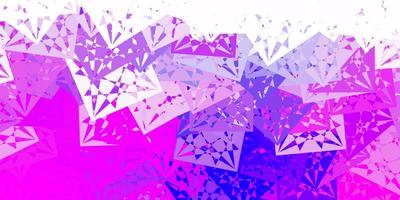 patrón de vector púrpura claro, rosa con formas poligonales.