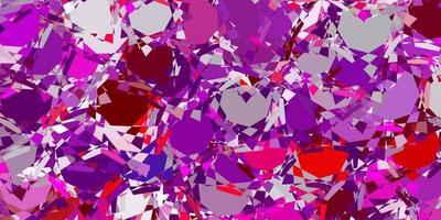 Light Purple, Pink vector background with polygonal forms.