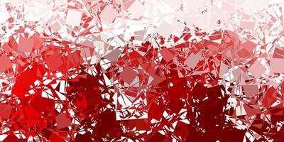 Light red vector background with polygonal forms.