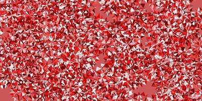 Light red vector layout with beautiful snowflakes.