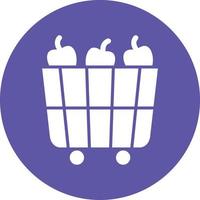 Fruit Cart Icon Style vector