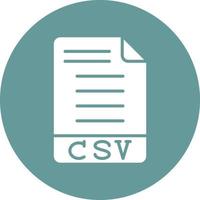 estilo de icono csv vector