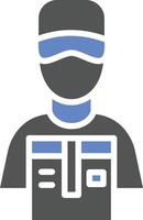 Delivery Man Icon Style vector