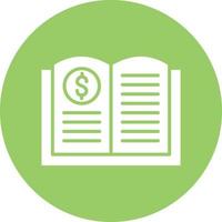 estilo de icono de libro de contabilidad vector