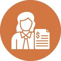 Female Advisor Icon Style vector