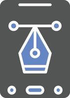 Graphic Tablet Icon Style vector